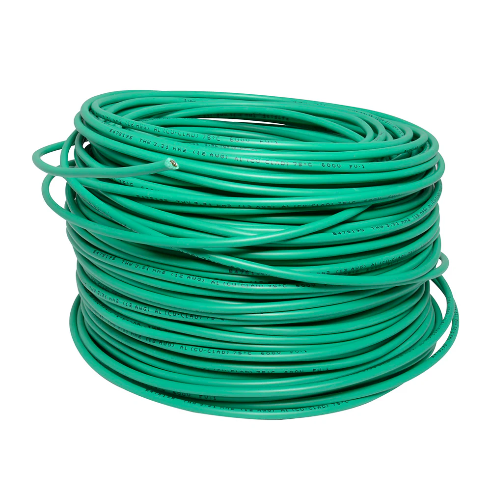Cable electrico UL cal 8 100 m , color verde Surtek 136943