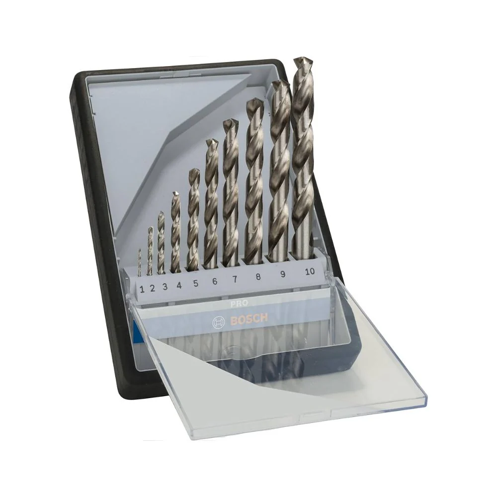 Juego Brocas HSS-G para Metal 1-10mm 10pzs. Bosch 2607010535