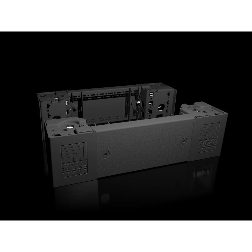 Cantonera de z��calo con pantallas de z��calo delante y detr��s 100mm Rittal 8640.001