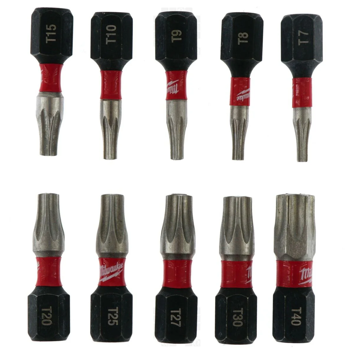 Juego de Puntas de Insercion de Seguridad SHOCKWAVE Torx? 10pzas Milwaukee 48-32-4618