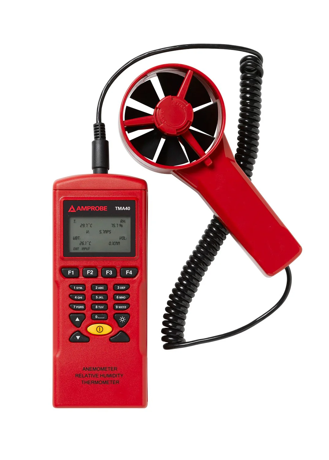 Medidor de velocidad del aire (Anemometro) de 04 a 32 m/s Amprobe TMA40-A