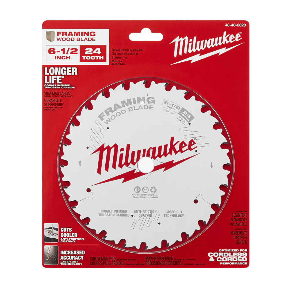 Hoja de sierra circular para enmarcar 6-1/2