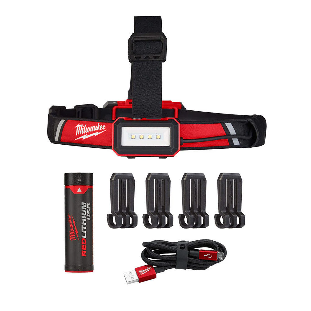 Linterna Frontal de bajo perfil USB REDLITHIUM Milwaukee 2115-21