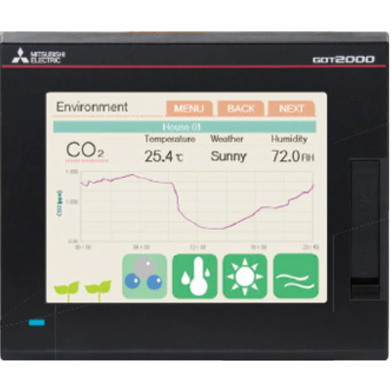 Pantalla tactil GT25 A COLOR VGA de 5,7