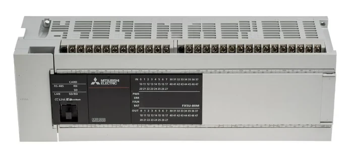 AC BASE UNIT, 40 DC IN / 40 TRANS (SINK) Mitsubishi FX5U-80MT/ES