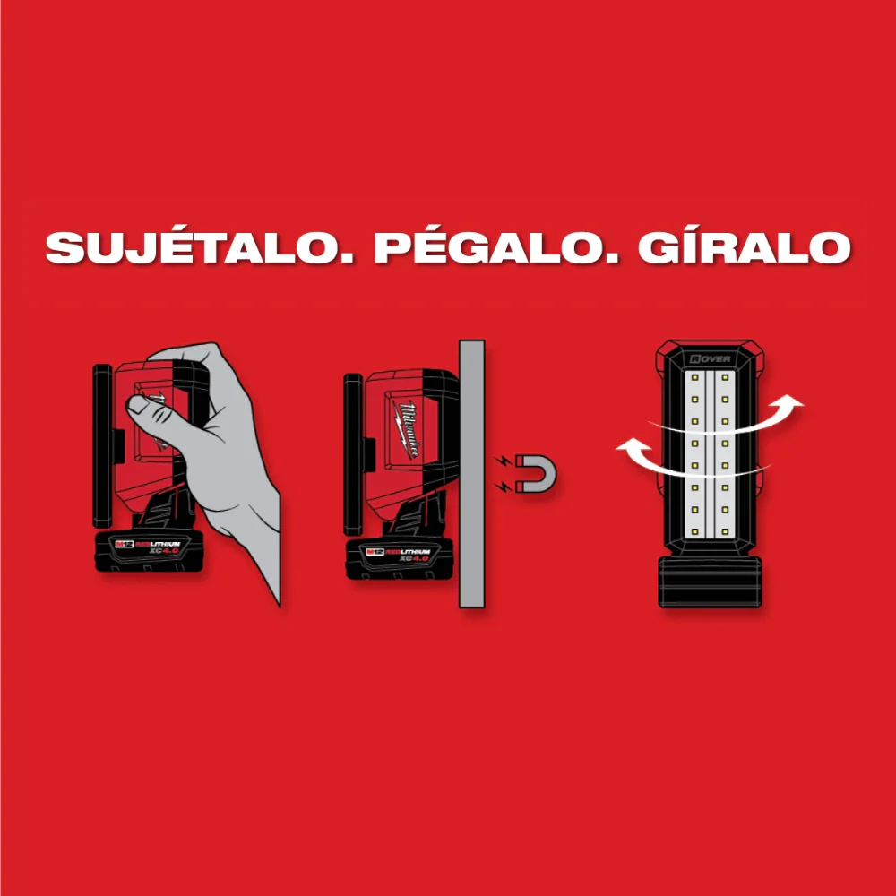 Linterna de inundaci��n Milwaukee M12 rover con cargador usb 2367-20