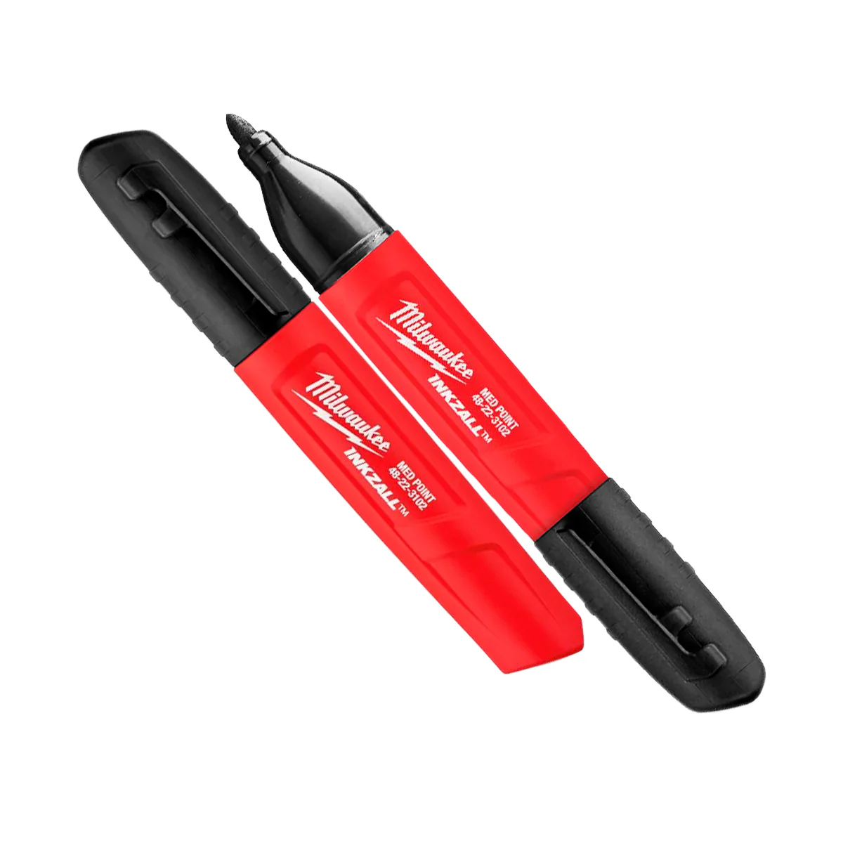 Marcador de punta media negro INKZALL 2pzs Milwaukee 48-22-3102