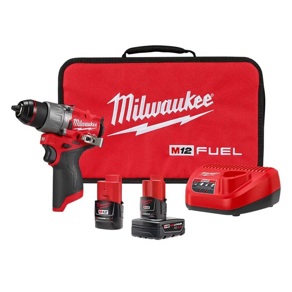 Kit de Taladro Percutor/Destornillador M12 de 1/2