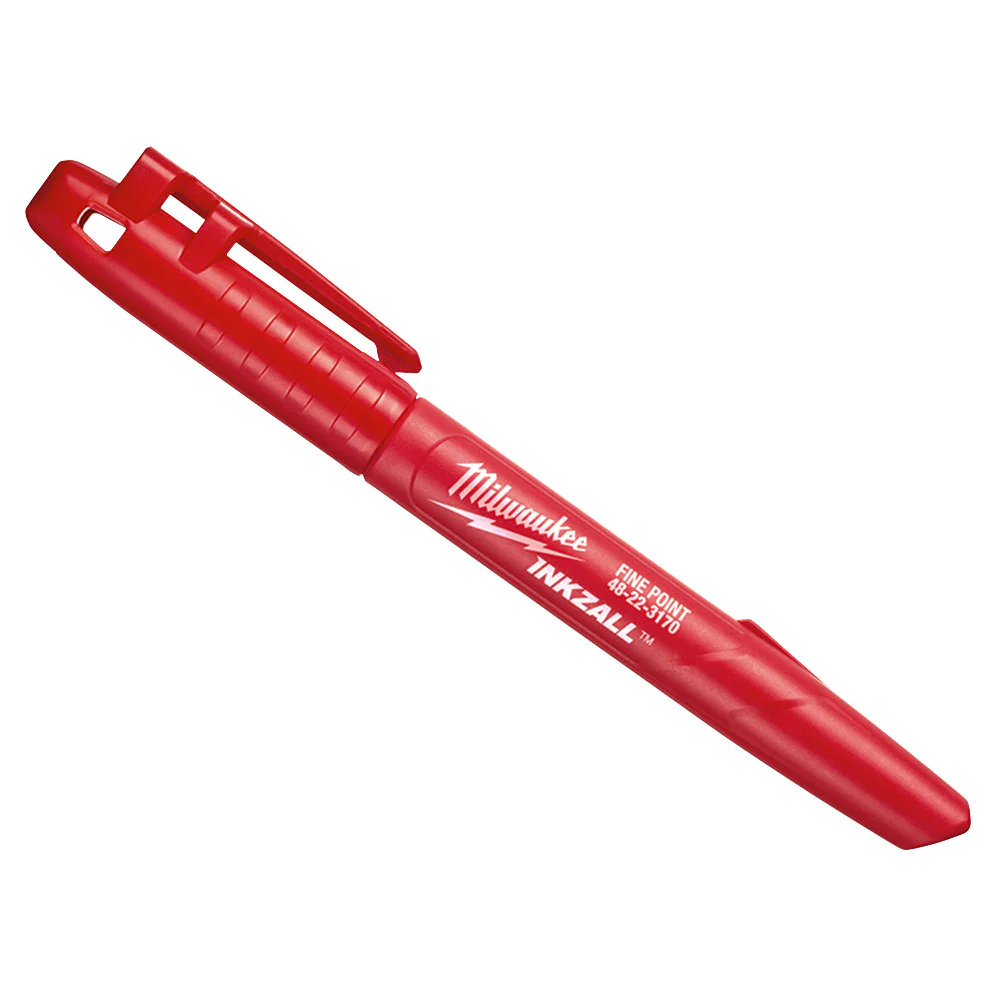 Marcador punta fina rojo Milwaukee 48-22-3170