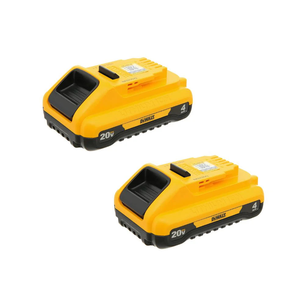 Paquete 2 Baterias Compactas 4ah 20V MAX Dewalt DCB240-2