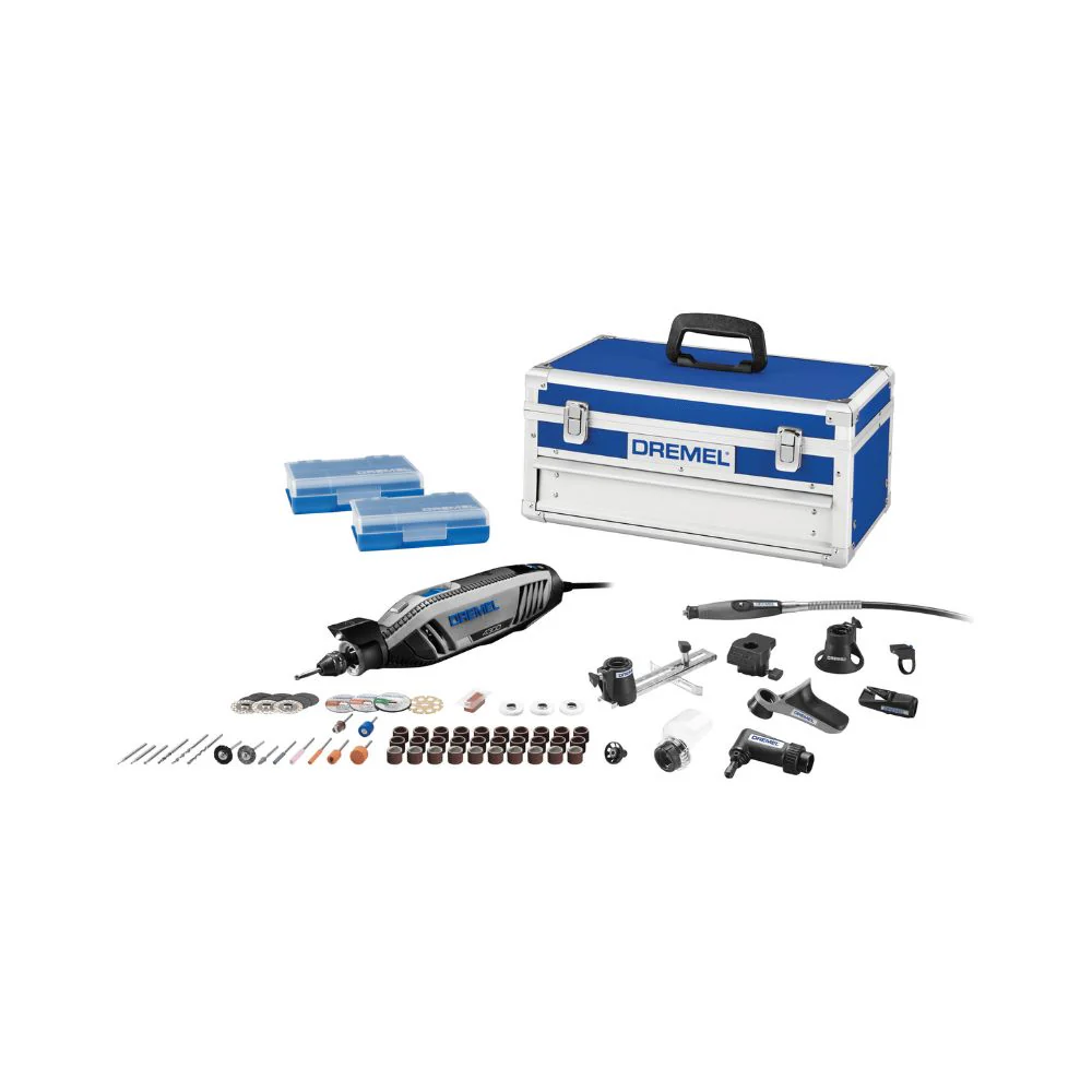 Mototool con 9 Aditamentos, 64 Accesorios y Caja met��lica DREMEL 4300-9/64
