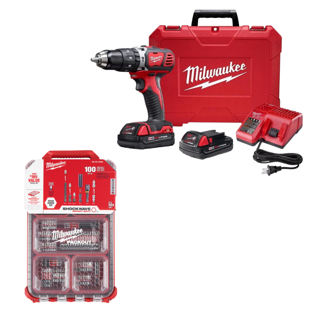 Kit Taladro Rotomartillo 2607-22 + Juego de puntas de 100pzs 48-32-4082 de ?REGALO!