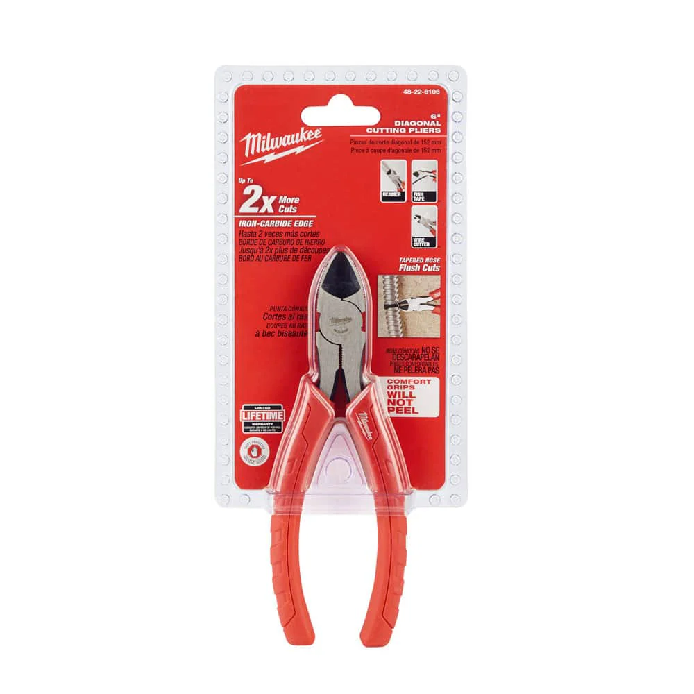 Pinza de corte diagonal de 6