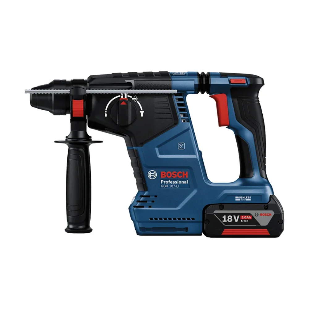 Martillo perforador Bosch GBH 187-LI 18V 2 baterías y maletín