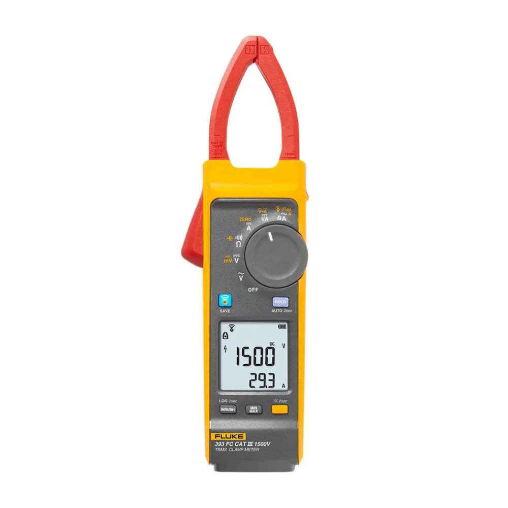 Pinza amperimétrica de verdadero valor eficaz con iFlex CAT III 1500 V Fluke-393 FC
