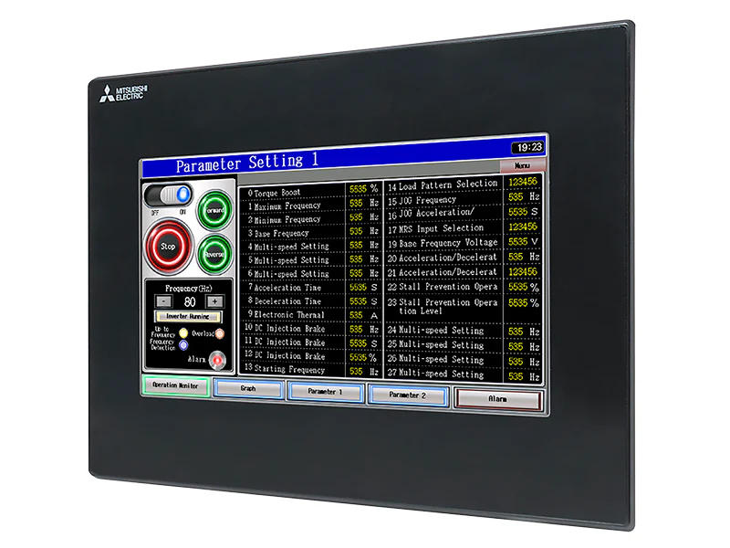 Pantalla tactil WVGA A COLOR GS de 10