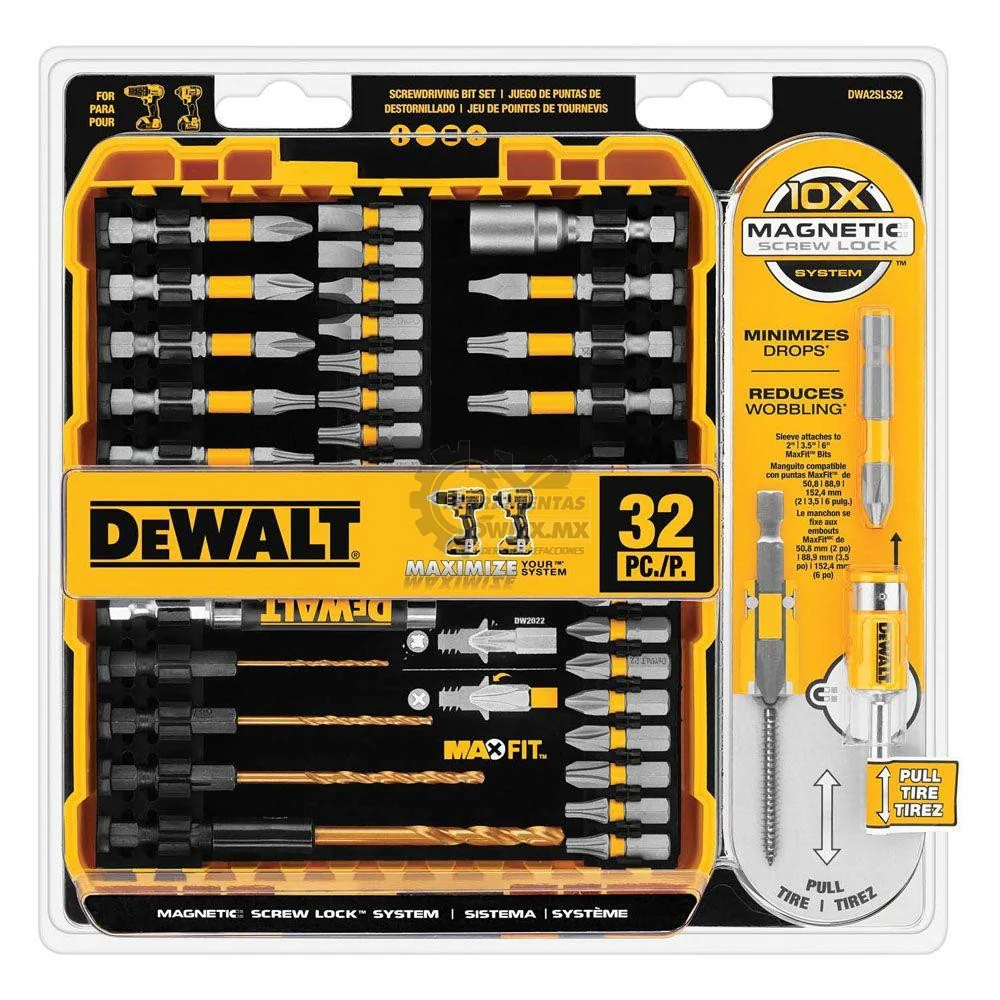 Juego de Puntas para Destornillador 32 pzs Dewalt Dwa2Sls32