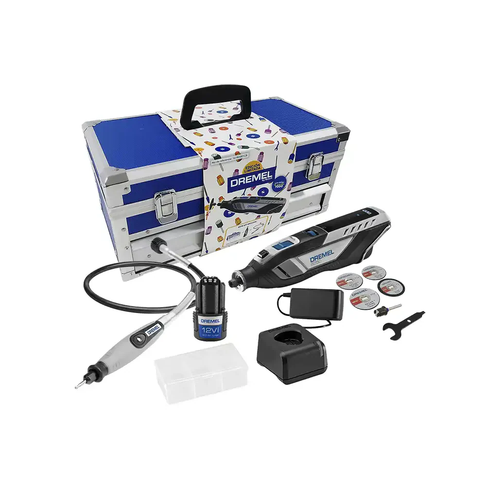 Mototol Dremel 8250 12V + Maleta Met��lica + Eje Flexible 0615A002JT