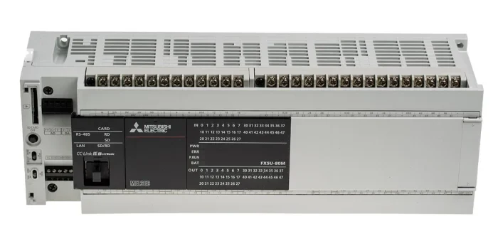 AC BASE UNIT, 40 DC IN / 40 RELAY OUTPUT Mitsubishi FX5U-80MR/ES
