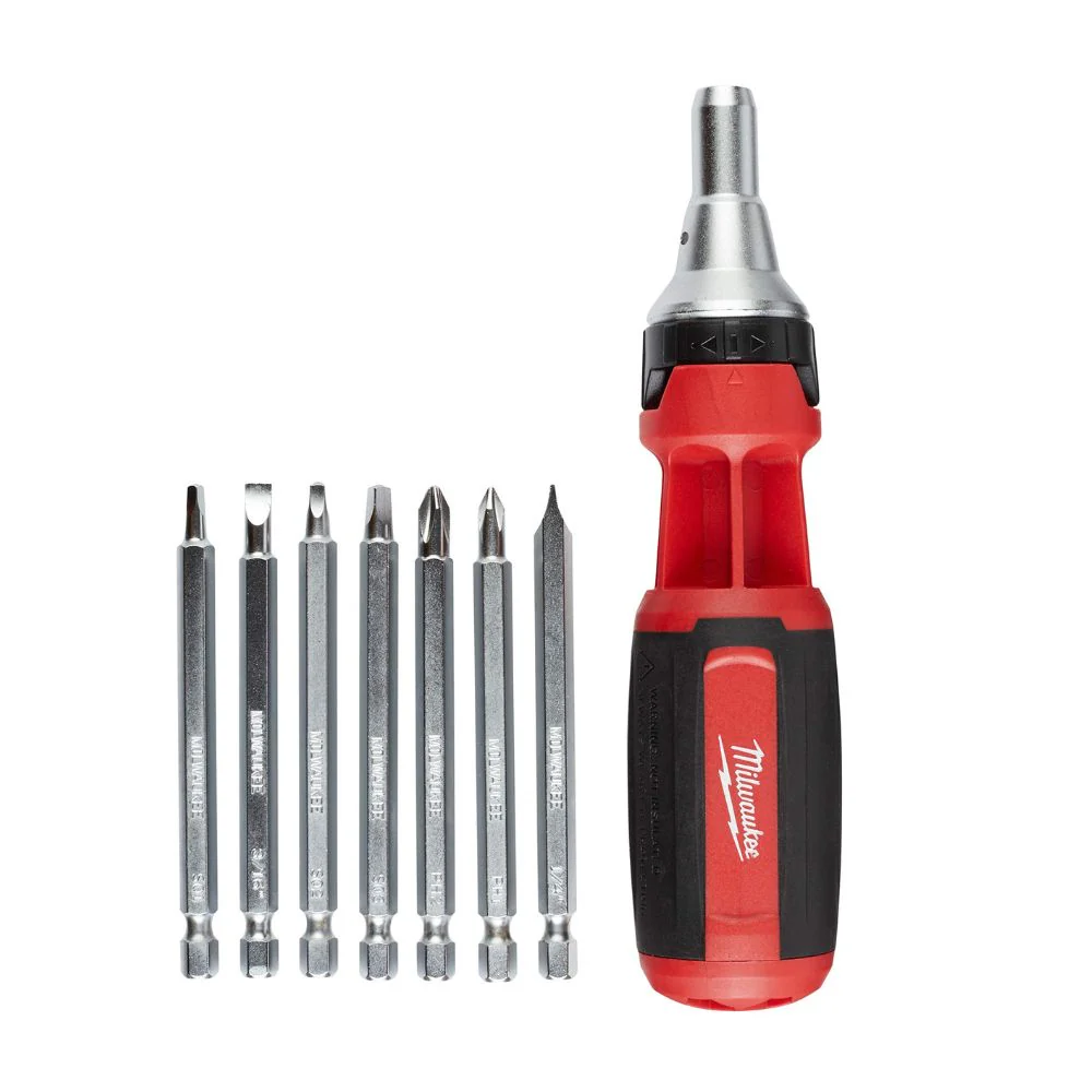 Destornillador Multipunta con Trinquete de Accionamiento Cuadrado 9 en 1 Milwaukee 48-22-2322