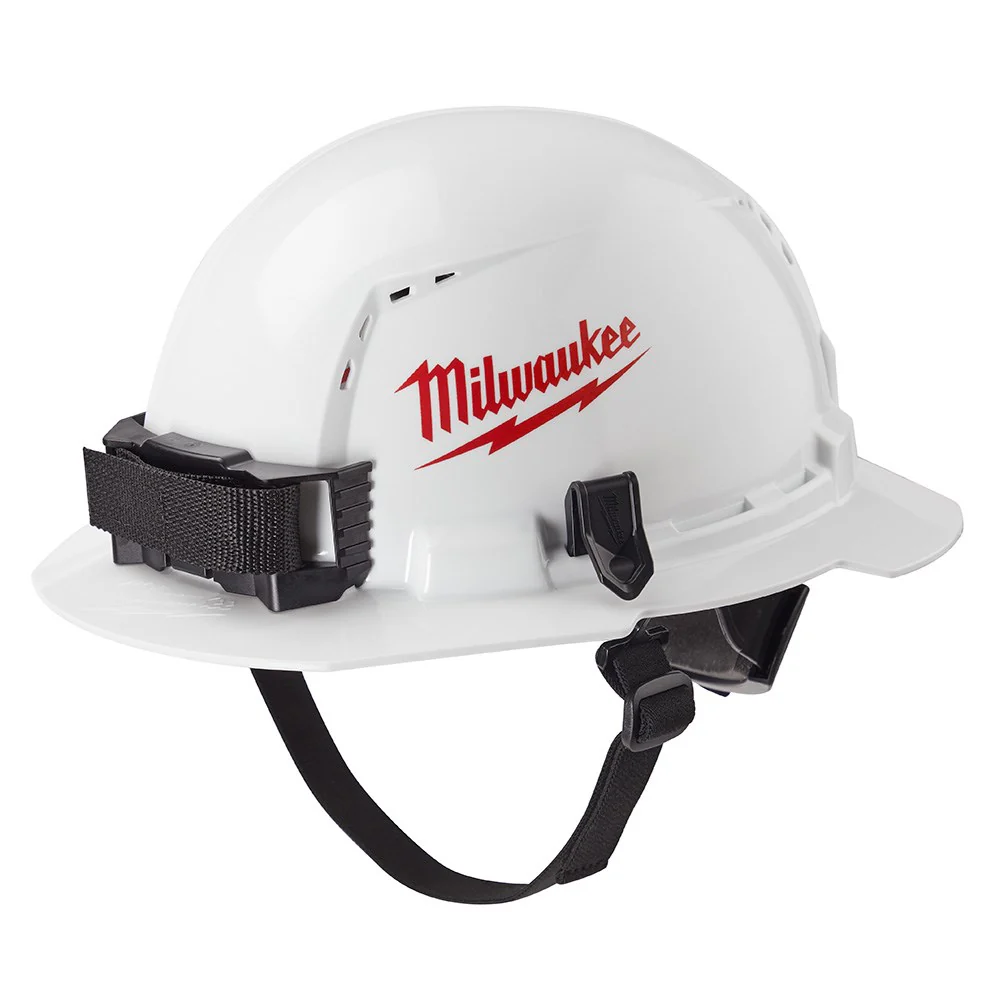 Casco blanco de ala completa ventilado con suspension de trinquete de 6 puntos - Tipo 1, Clase C Milwaukee 48-73-1221