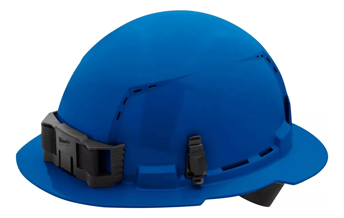 Casco De Ala Completa Clase-c Ventilado Milwaukee 48-73-1205 Color Azul