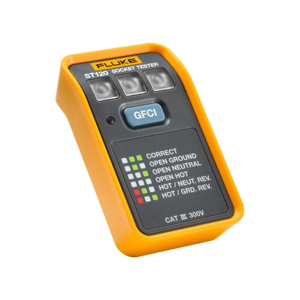 Comprobador de tomas de corriente Fluke ST120+ GFCI con señal acustica