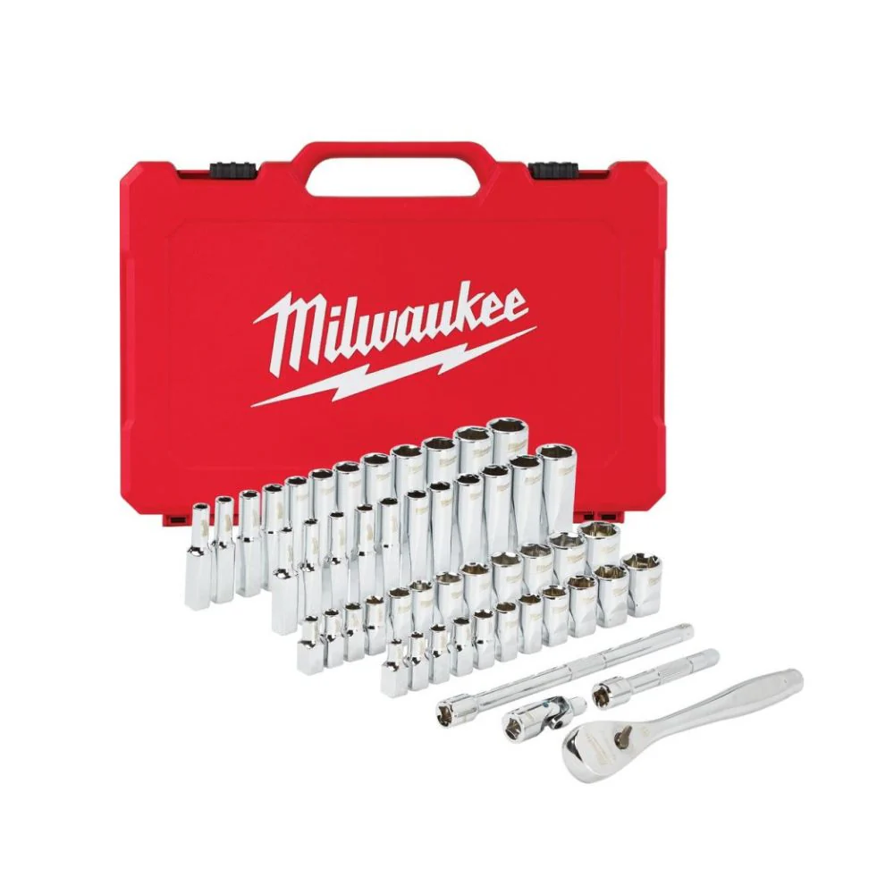 Juego de Dados y Trinquete de 50pzas con cuadro de 1/4