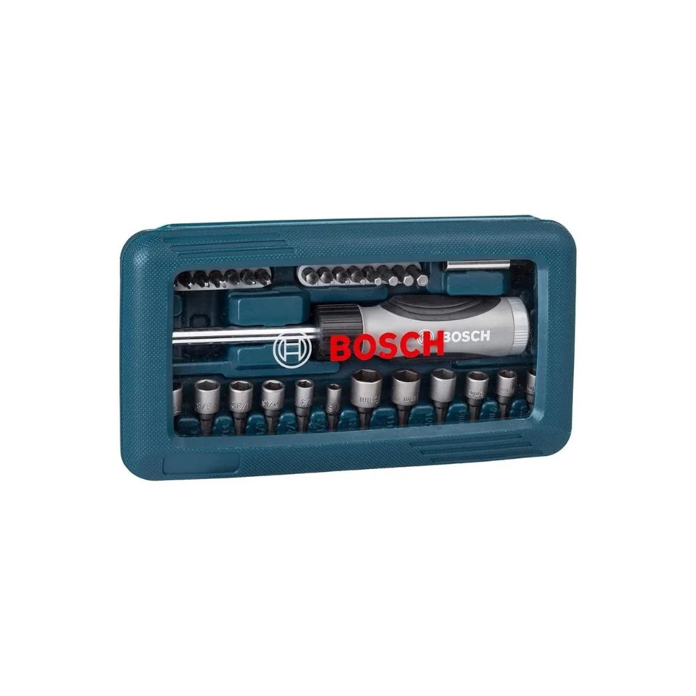 Set de Dados, Puntas y Destornillador 46pzs. Bosch 2607017399