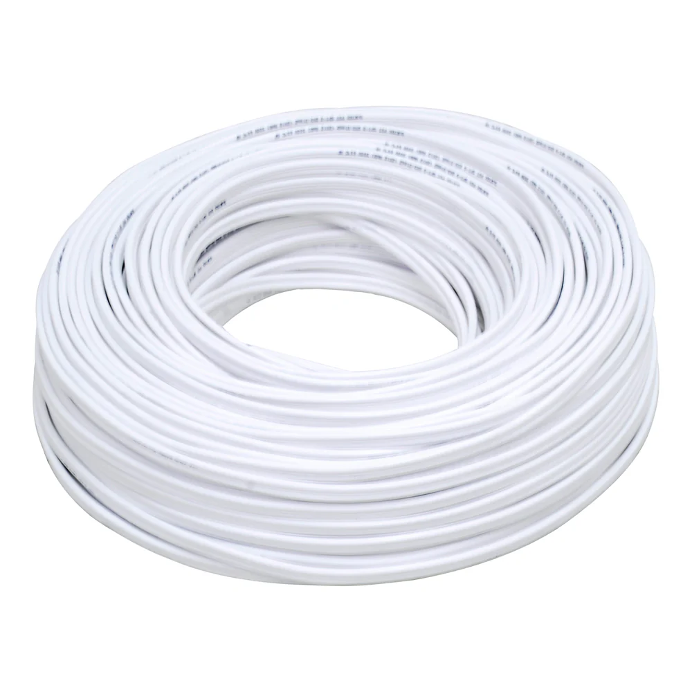 Cable electrico POT CCA 2 x 18 100 m , color blanco Surtek