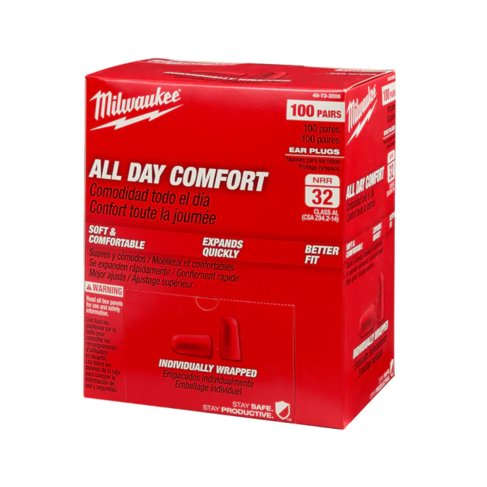 Tapones para oídos de Seguridad Milwaukee 48-73-3006