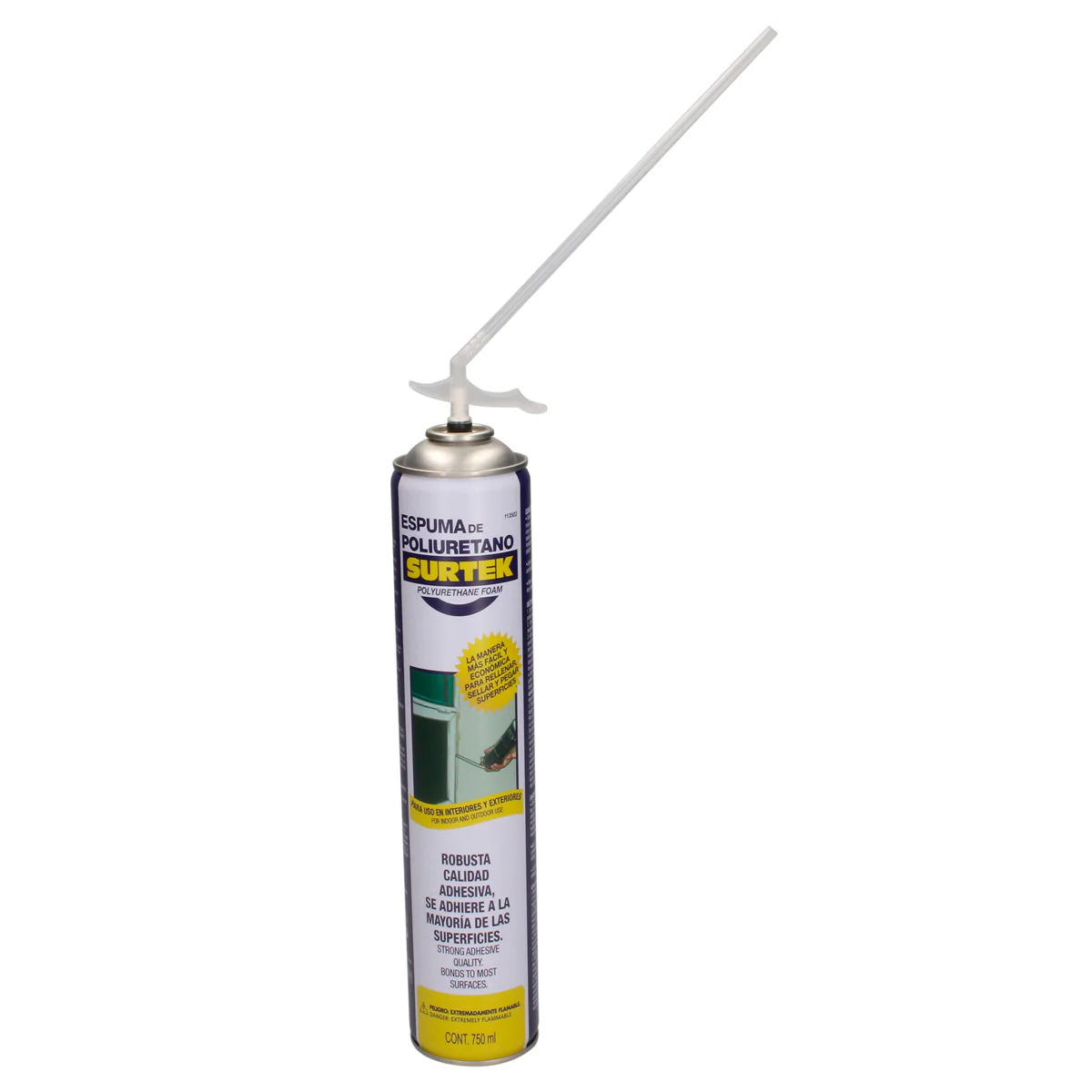 Espuma de poliuretano uso master 750 ml Surtek