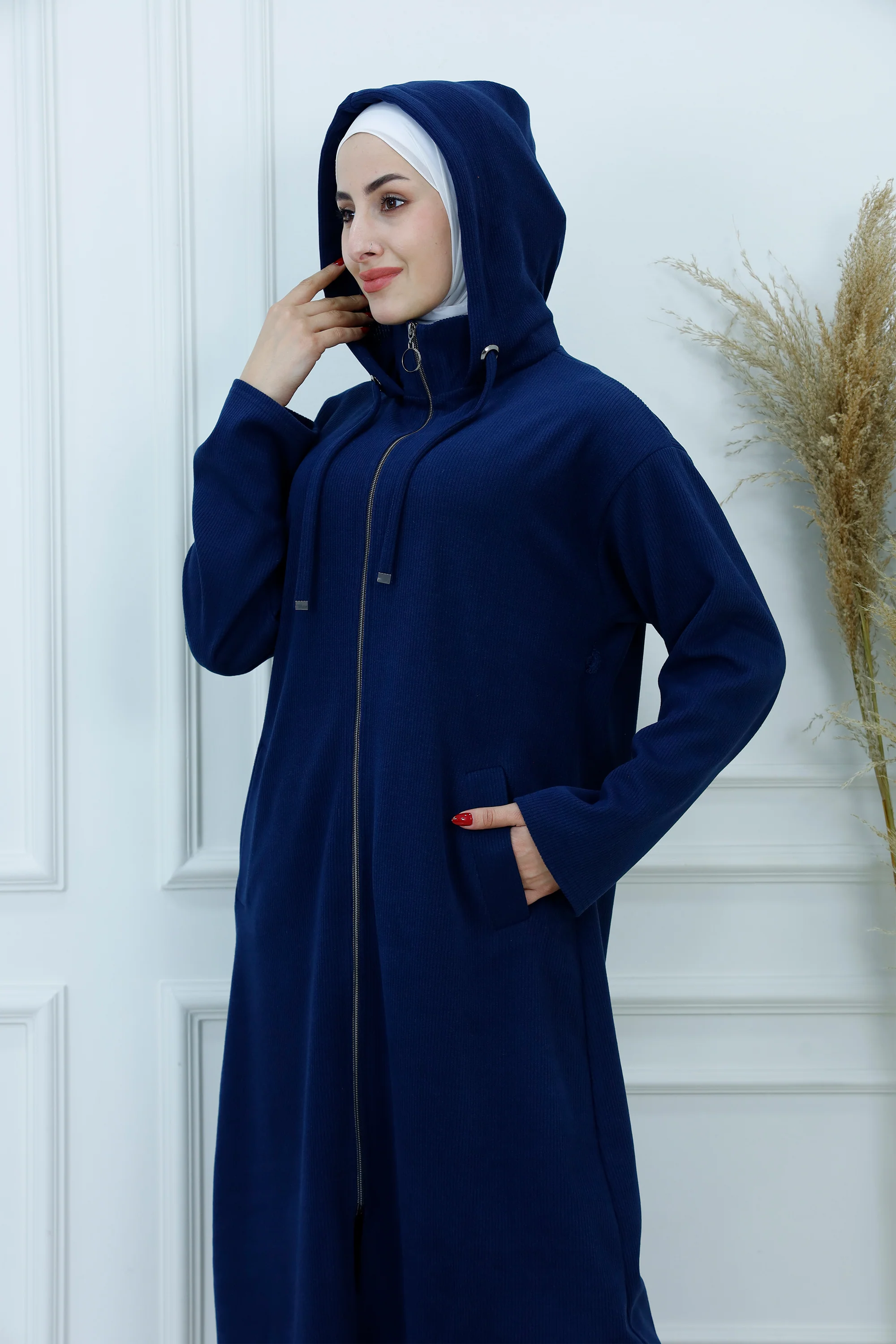 Ribbed Zip-Up Hoodie & Pants Set