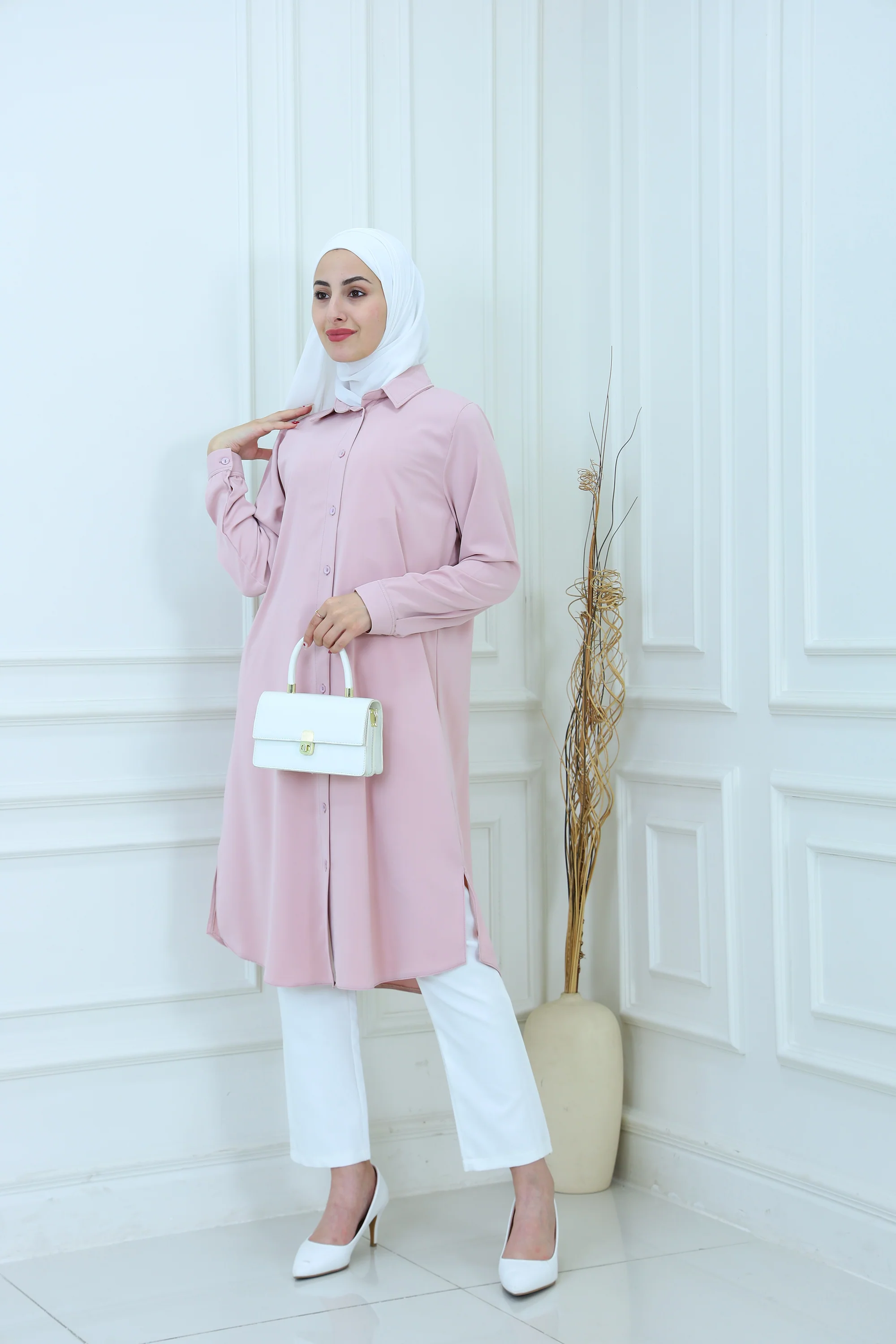 Elegant Modest Longline Shirt