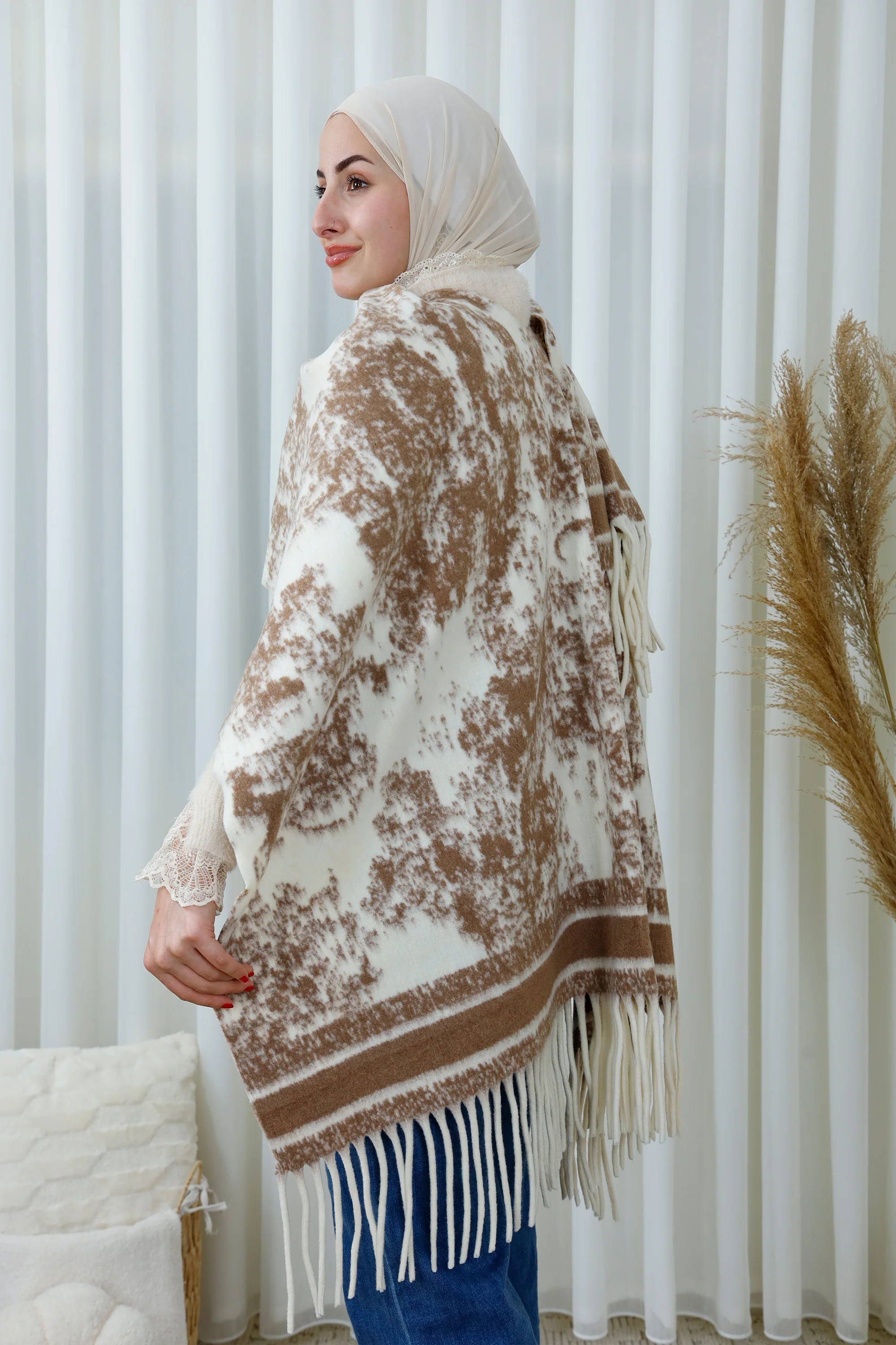 Marble Pattern Winter Scarf