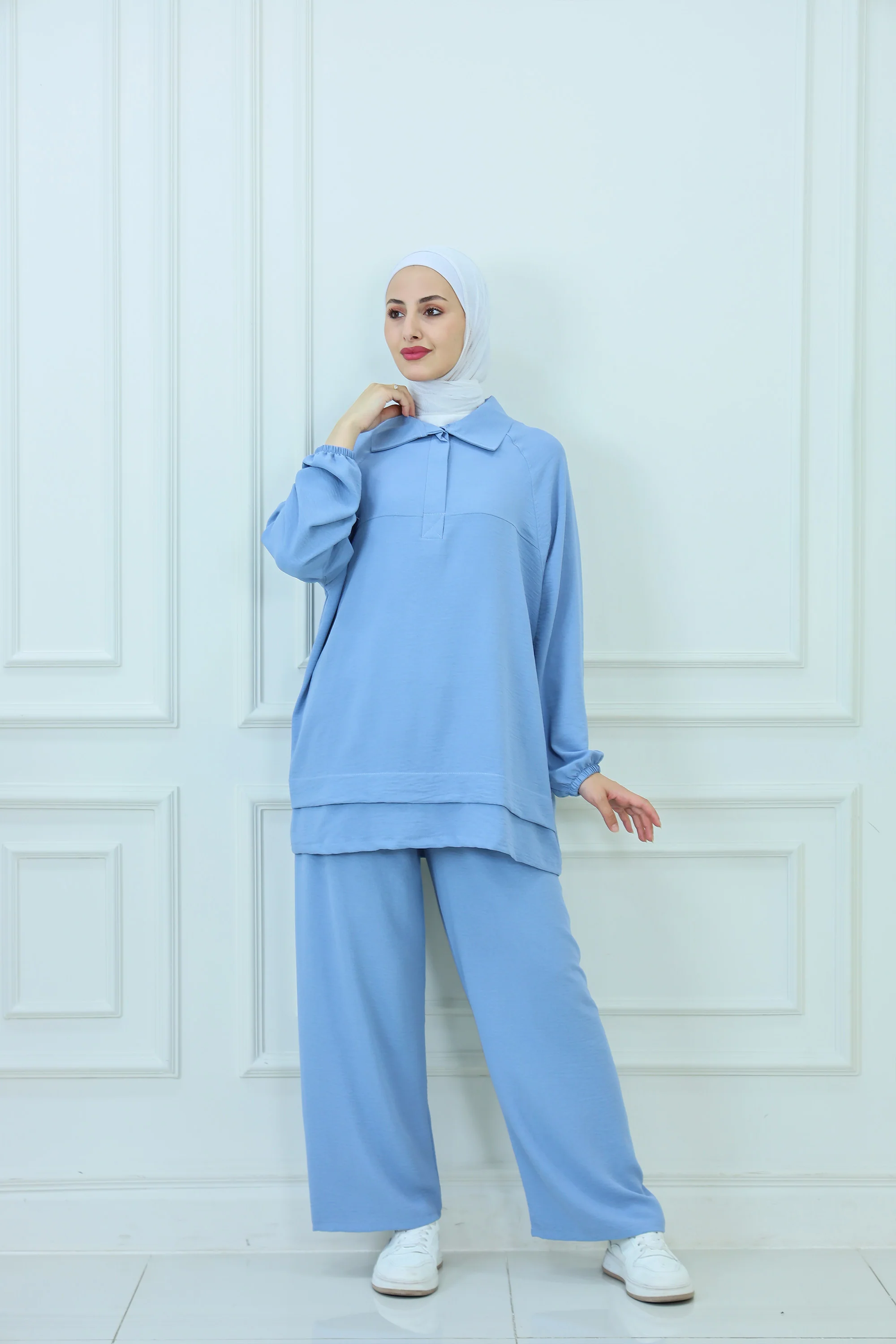 Elegant 2-Pcs Tracksuit with Buttons