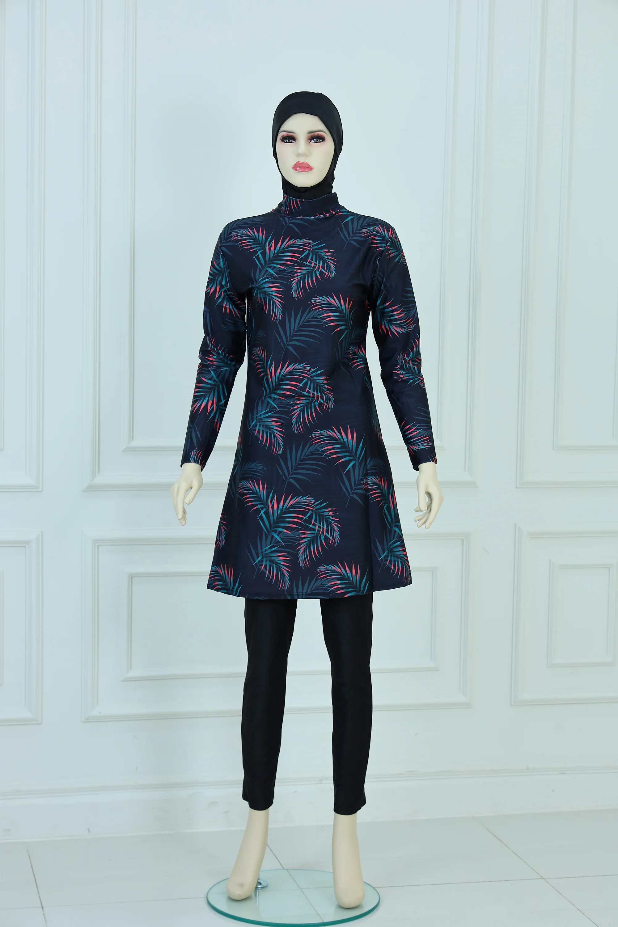 Patterned Burkini Swimsuit