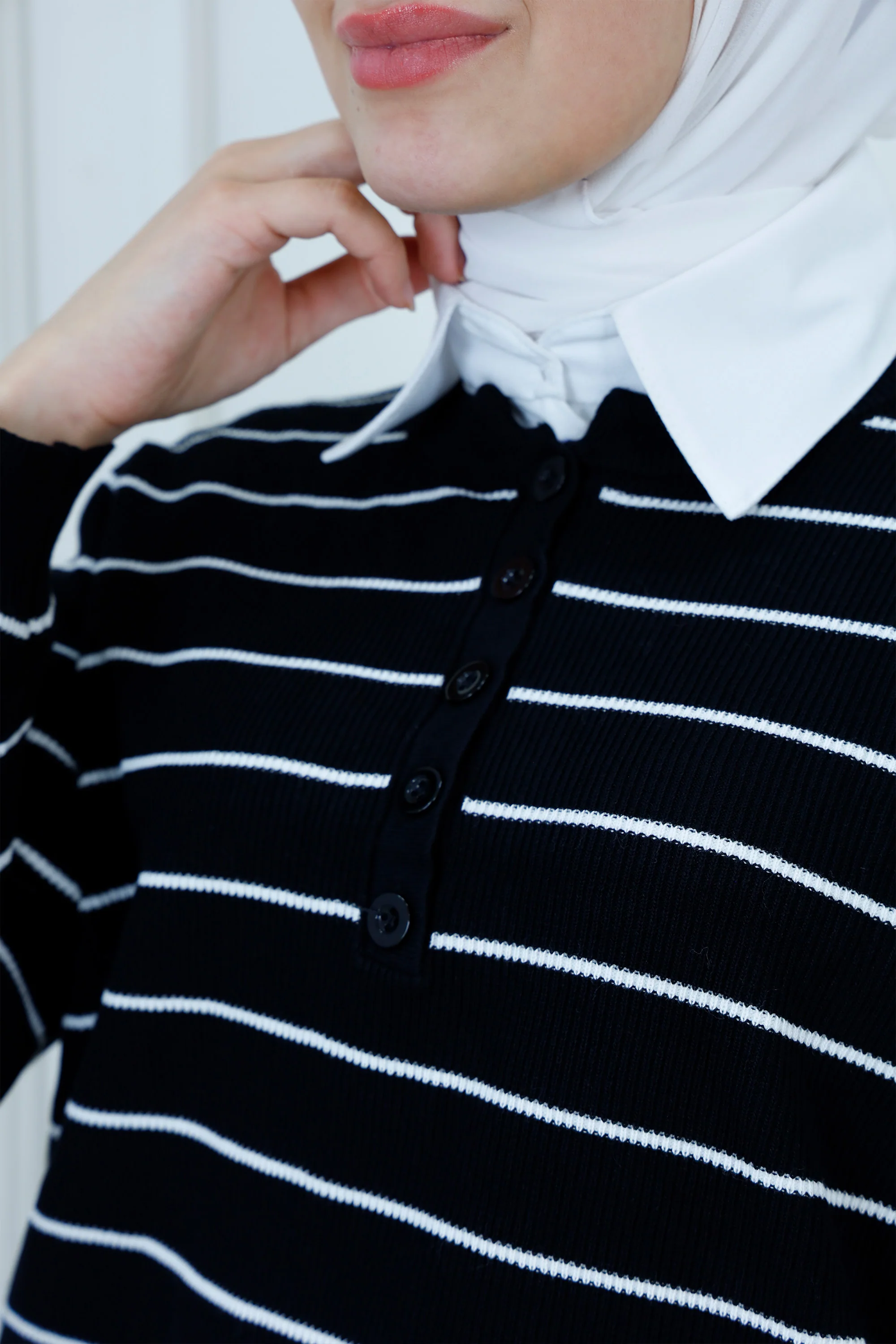 Striped Ribbed Knit Top