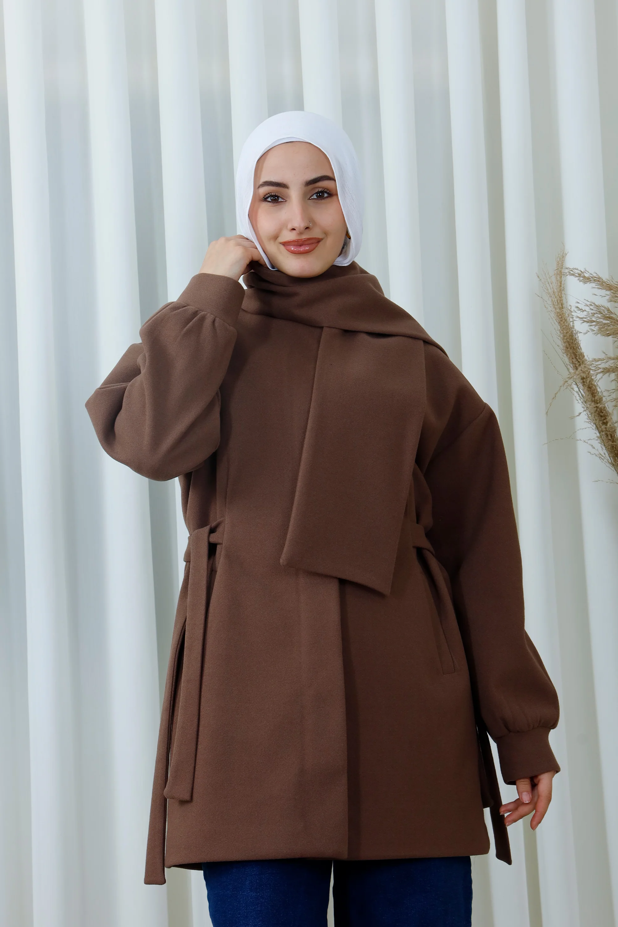 Broadcloth Jacket with Matching Scarf