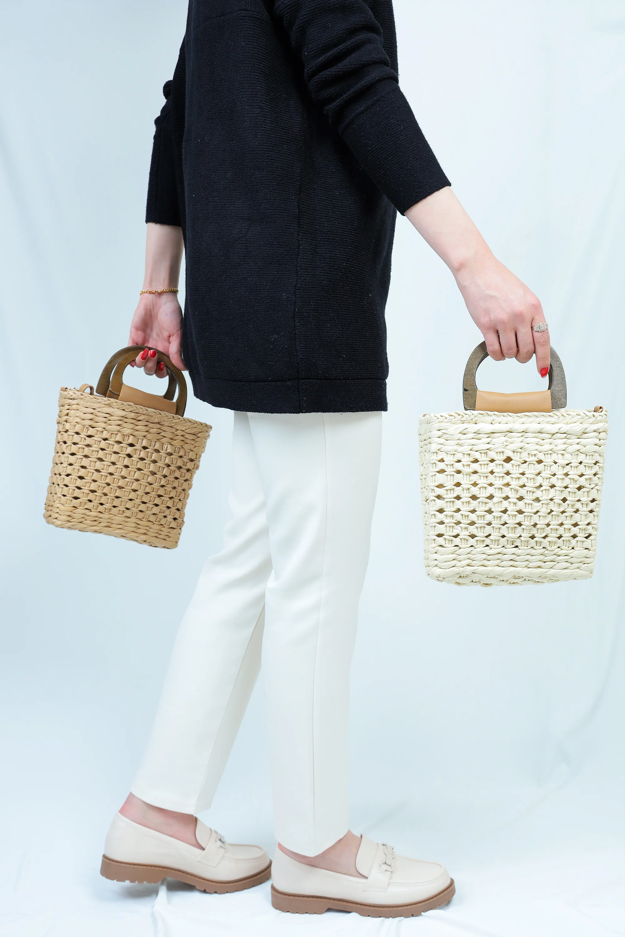 Square Straw Bag