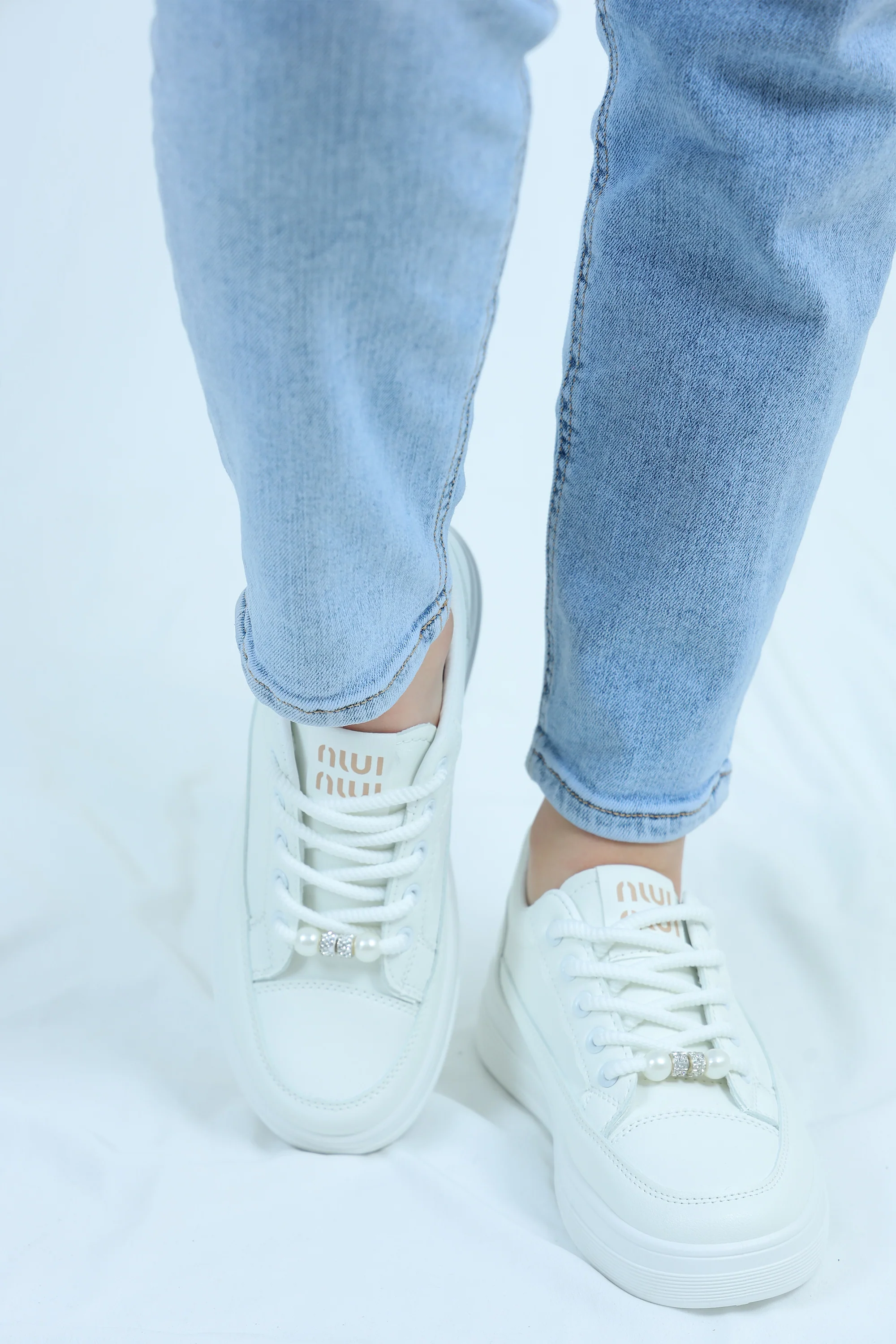 Sport Shoe with Pearls