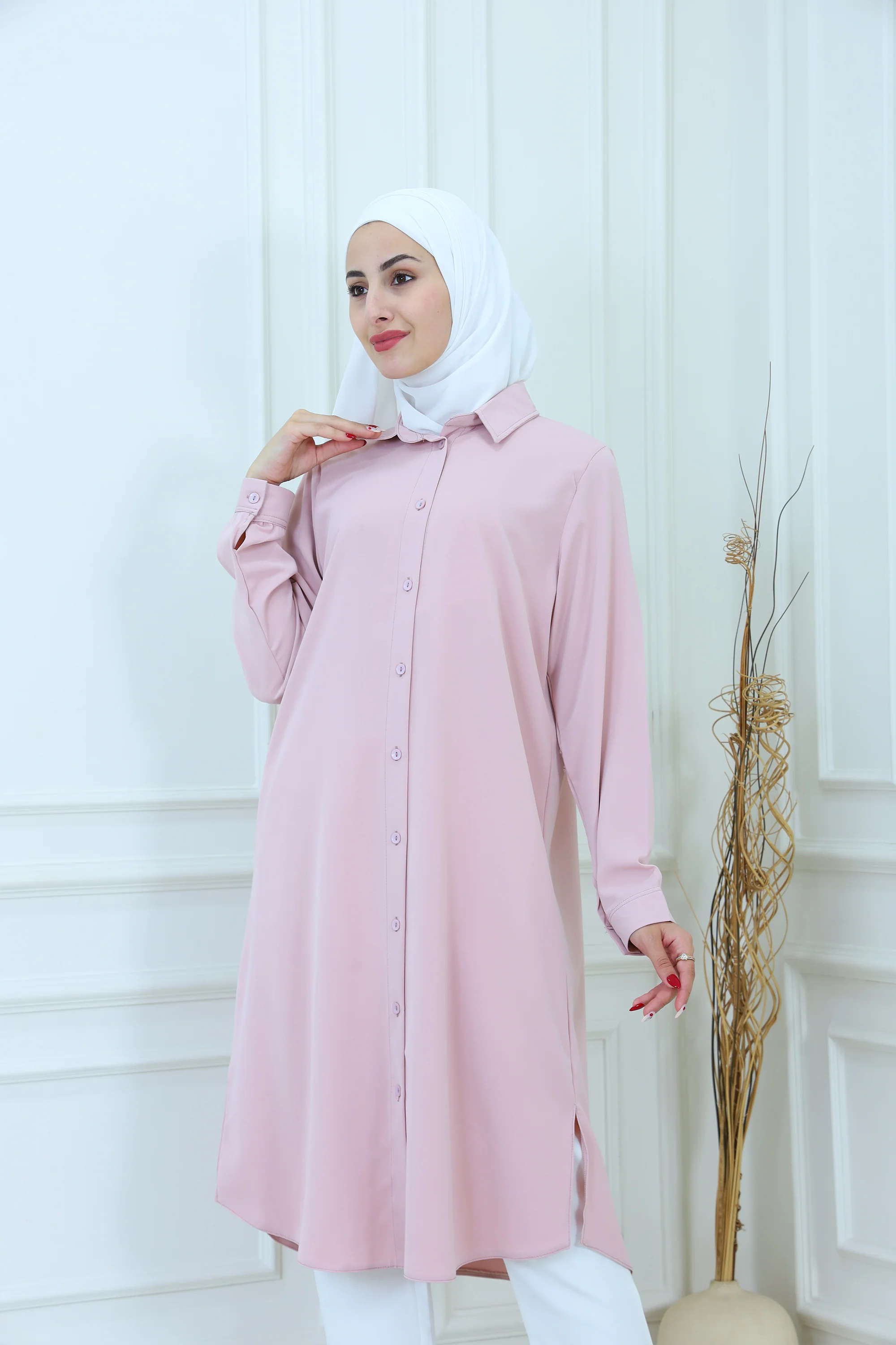 Elegant Modest Longline Shirt