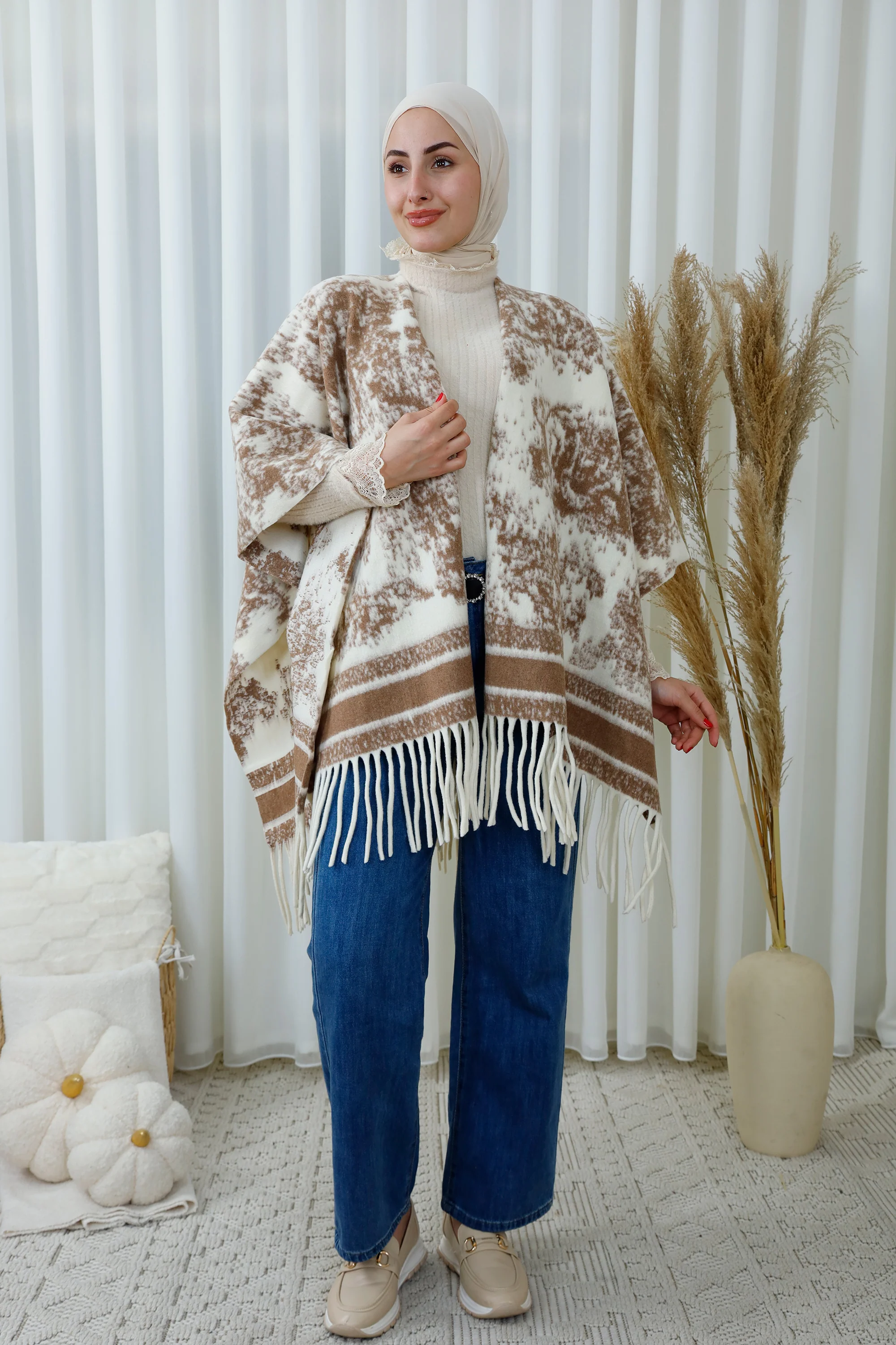 Marble Pattern Winter Scarf