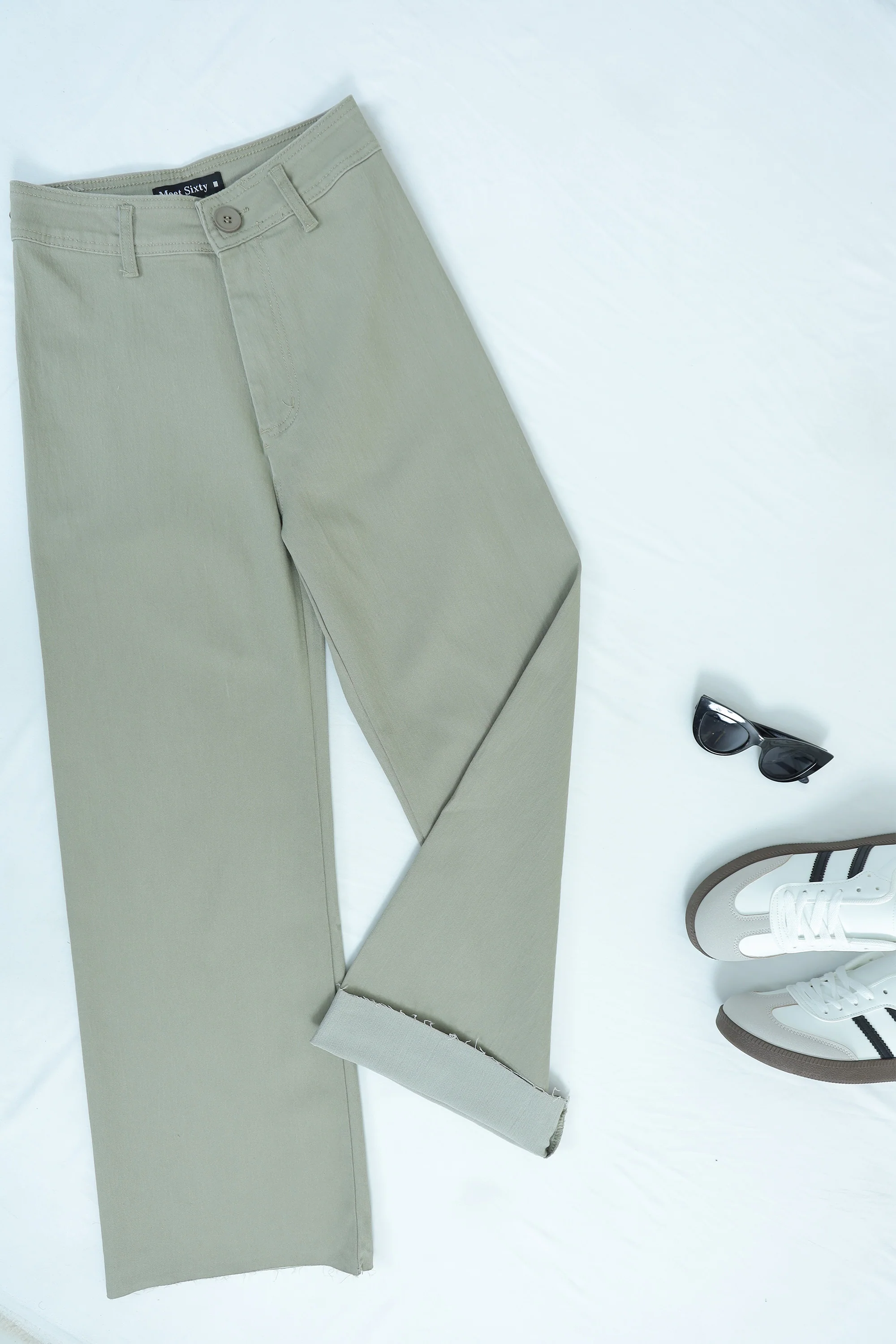 Linen Straight-Fit Pants