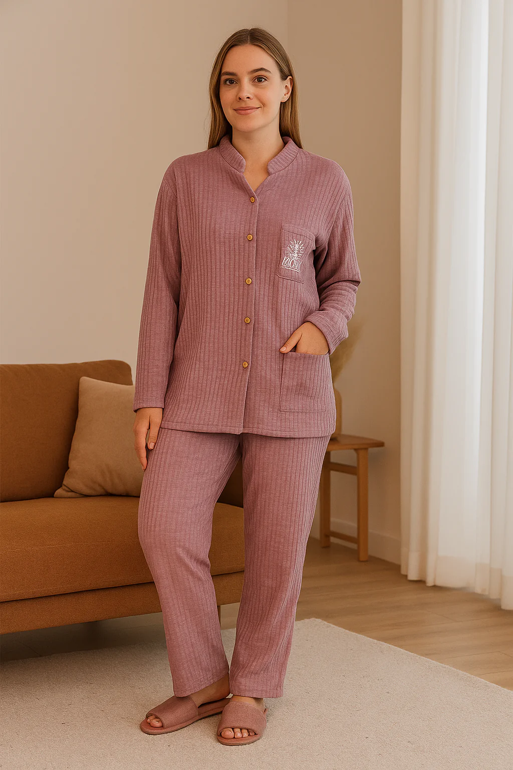 The Ribbed Comfort Band-Collar Set