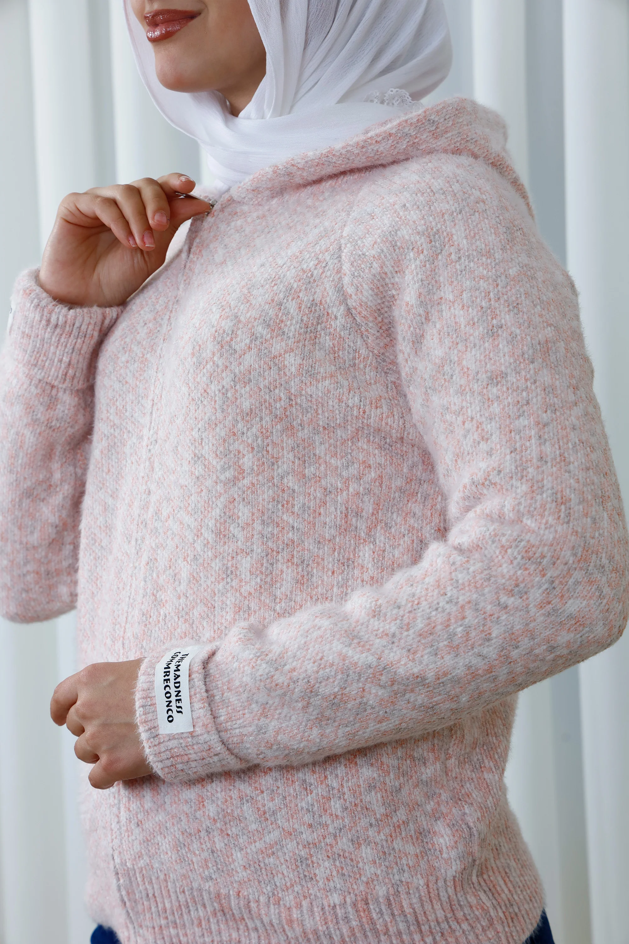 Soft Hooded Knit Zip Jacket