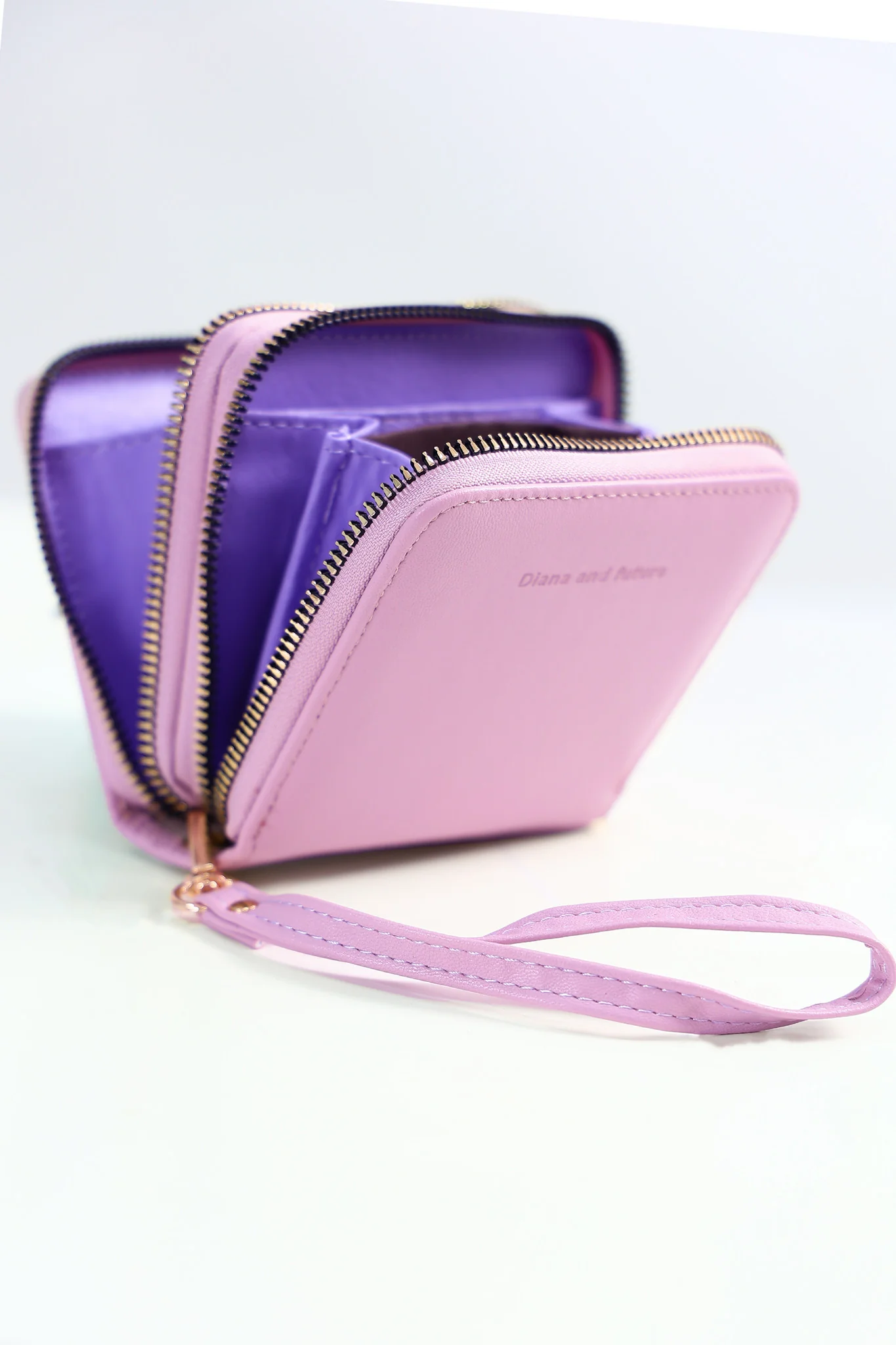 Double Zipper Plain Purse