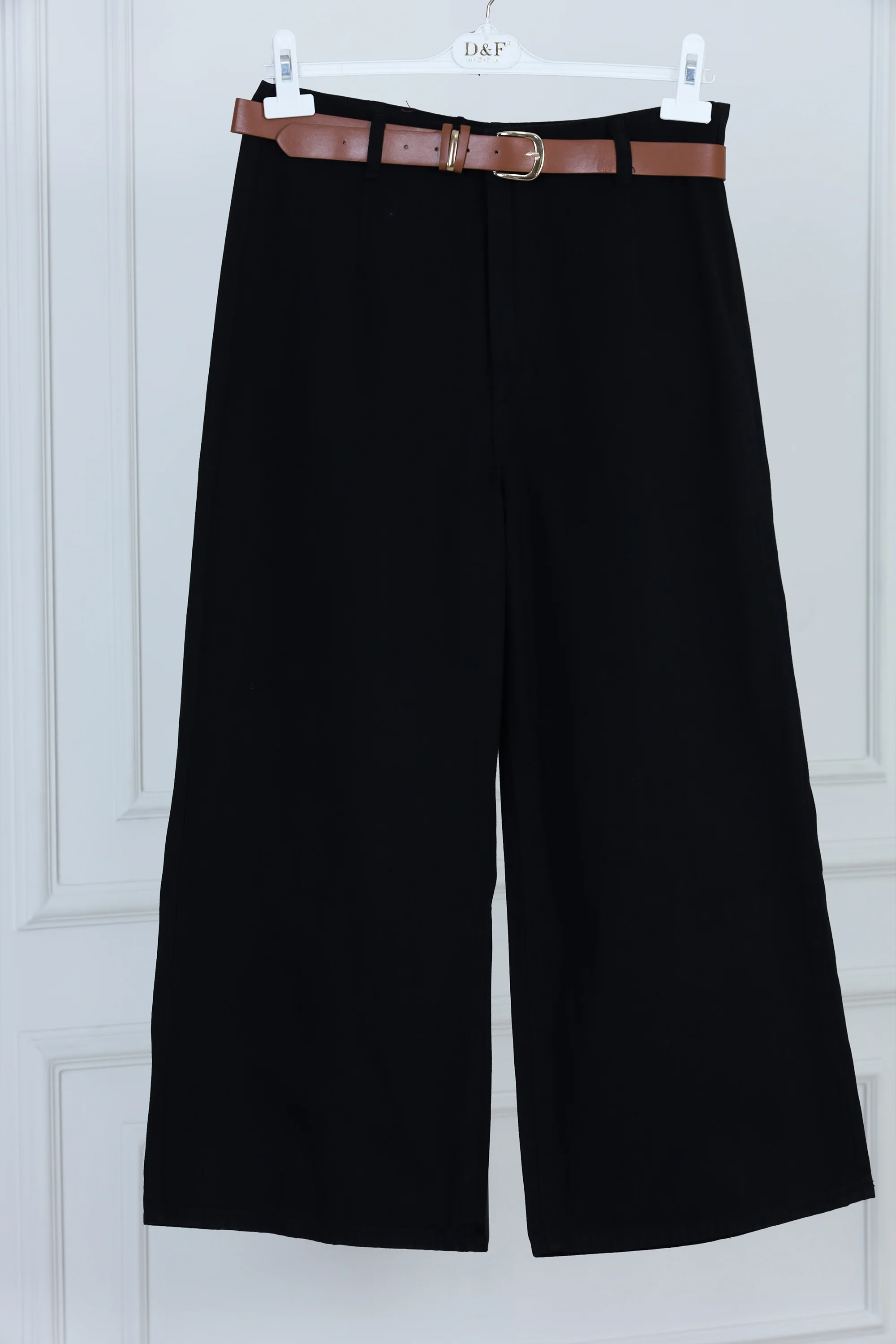Black Straight Fit Pants
