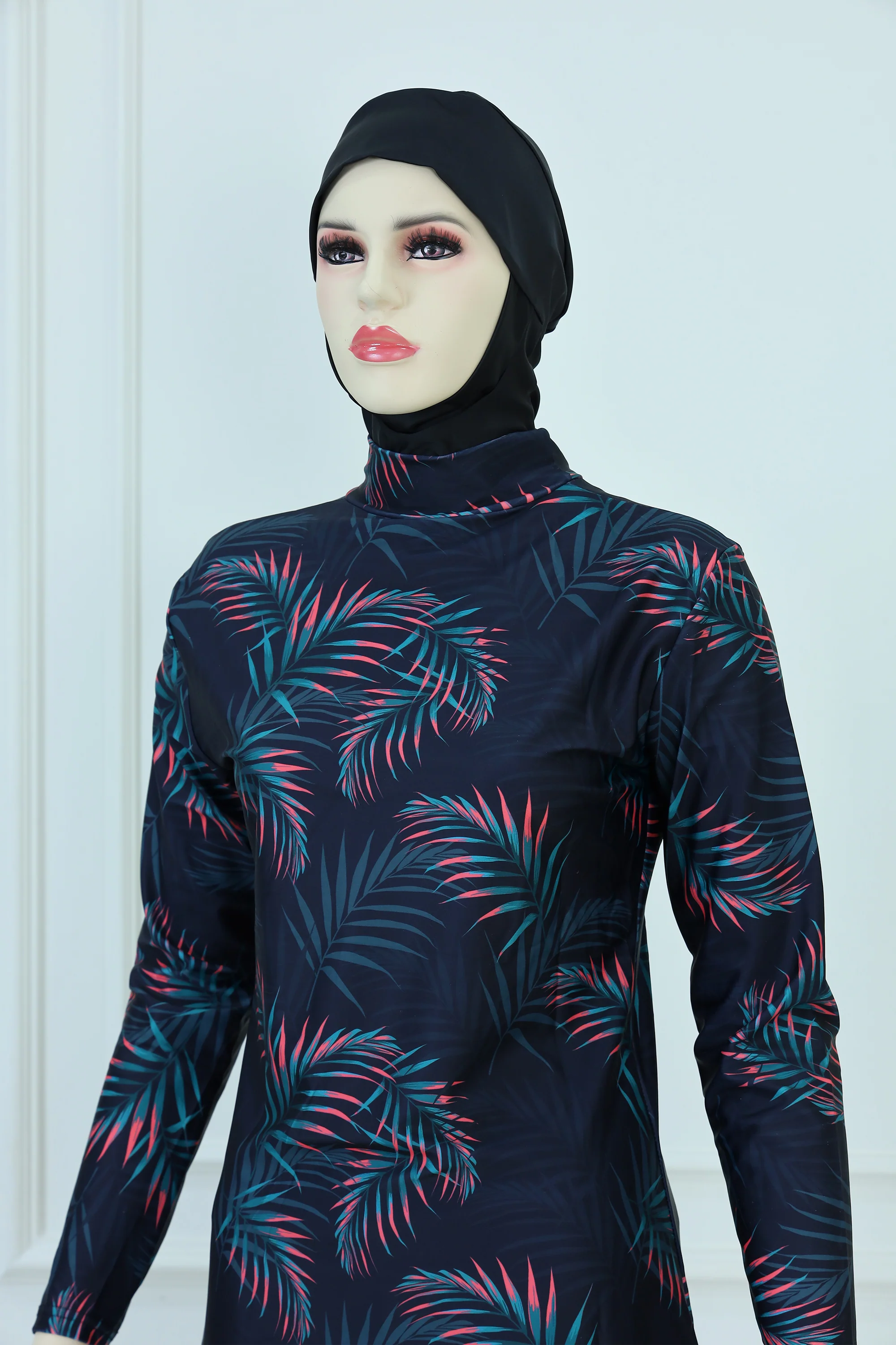 Patterned Burkini Swimsuit