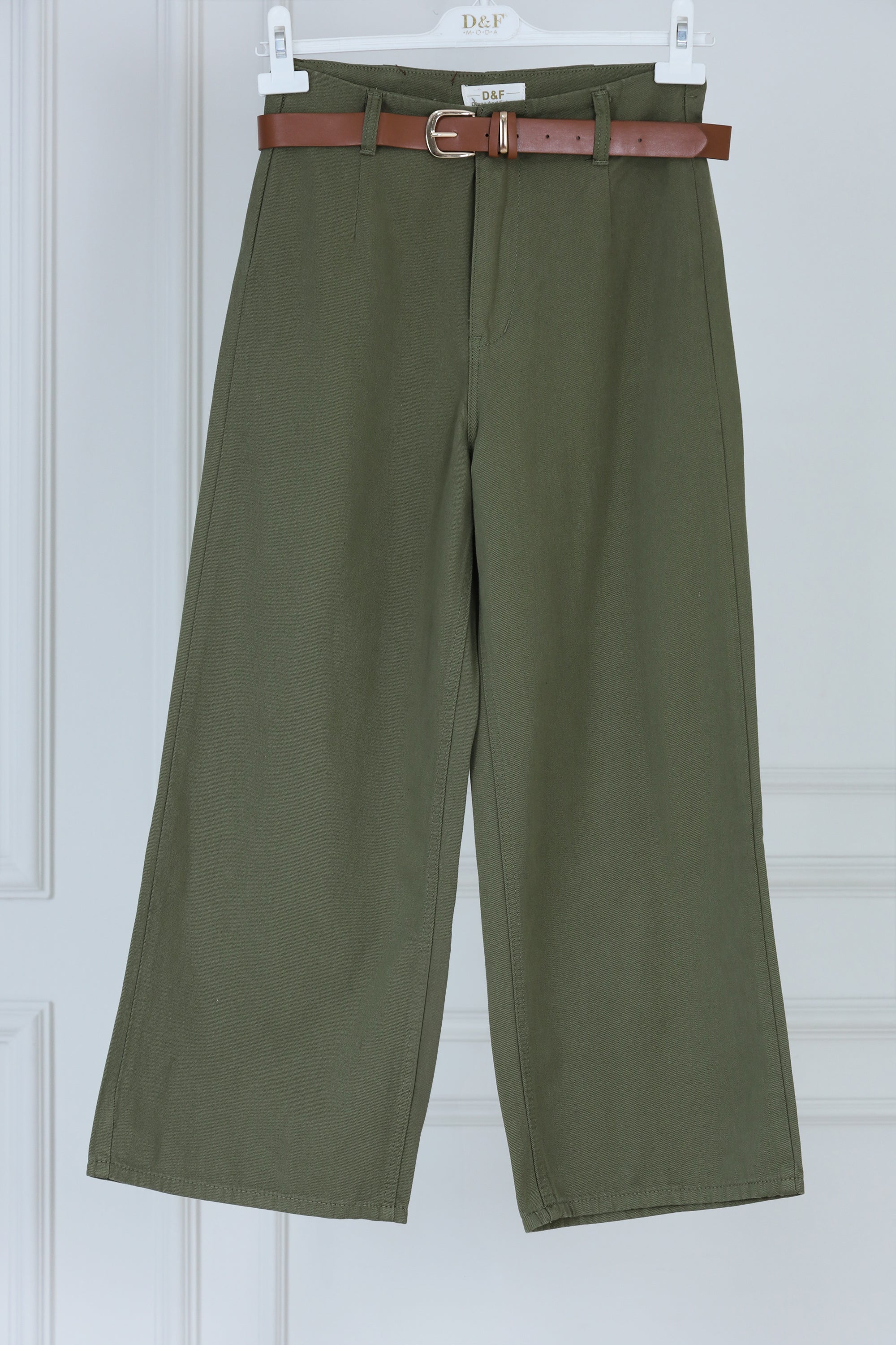Green Straight Fit Pants